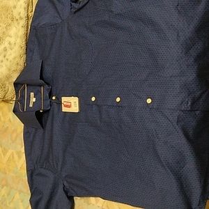 NWTS Peter Millar short sleeve casual button down shirt sz Lg